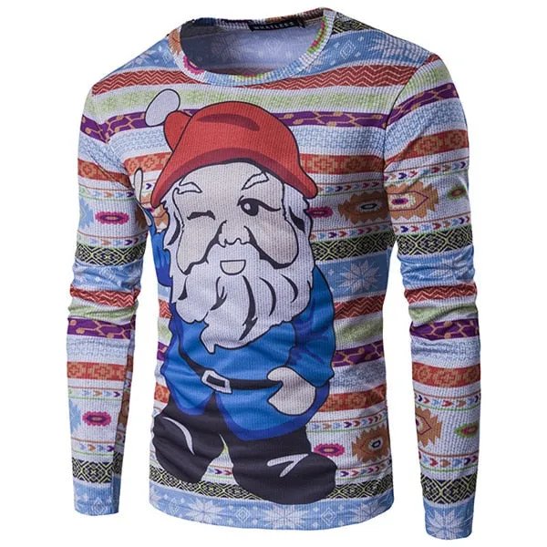 3D-Print Santa Claus Christmas T Shirt (for Men)