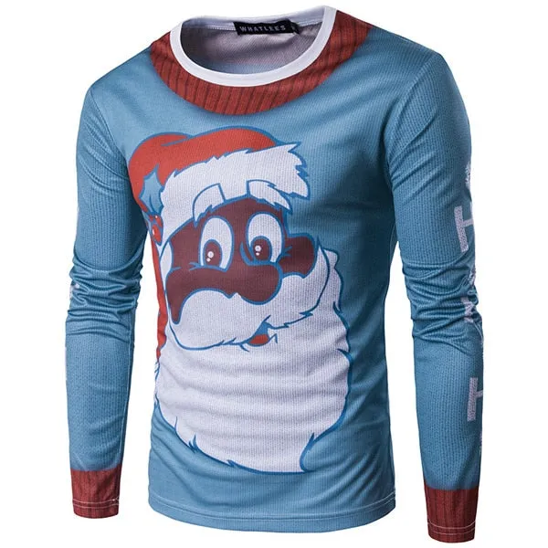 3D-Print Santa Claus Christmas T Shirt (for Men)