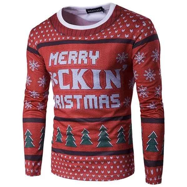 3D-Print Santa Claus Christmas T Shirt (for Men)