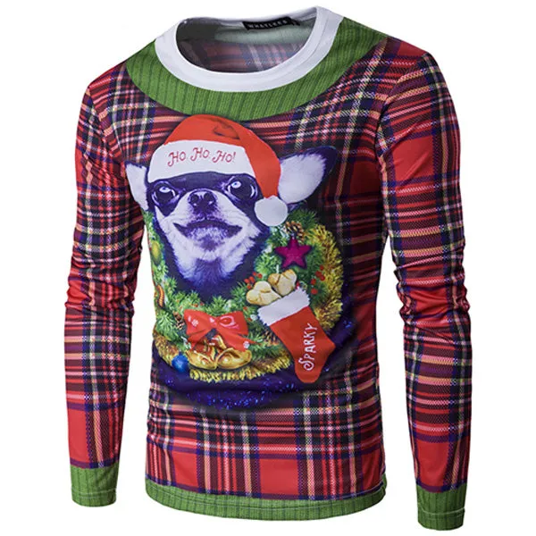 3D-Print Santa Claus Christmas T Shirt (for Men)