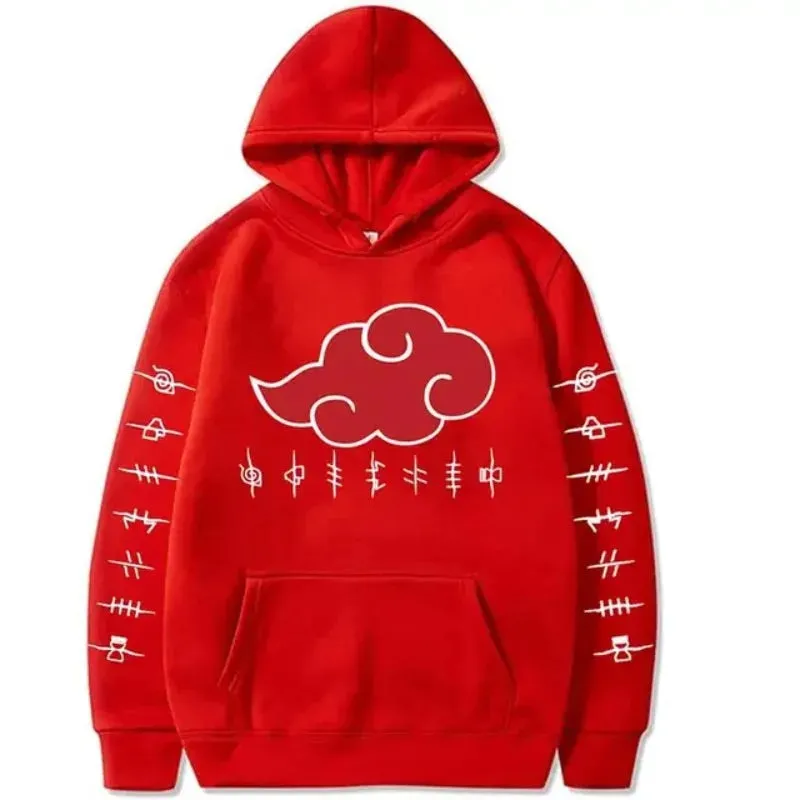 Akatsuki Cloud Printed Men's Y2K Hoodies