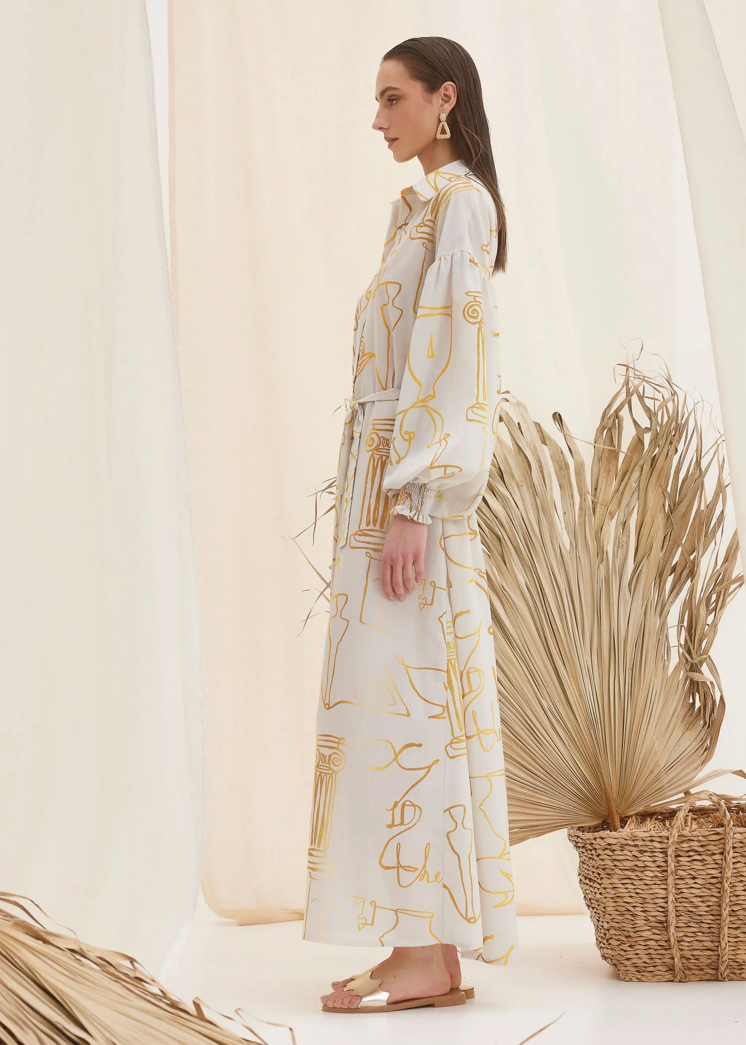 Athena Swank Fine Maxi Shirt Dress