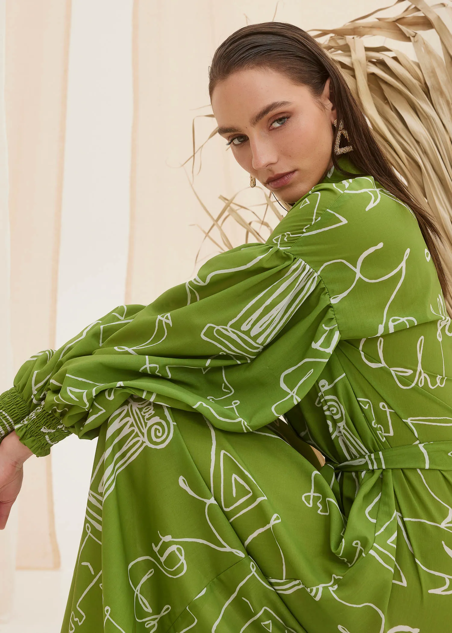 Athena Swank Fine Maxi Shirt Dress