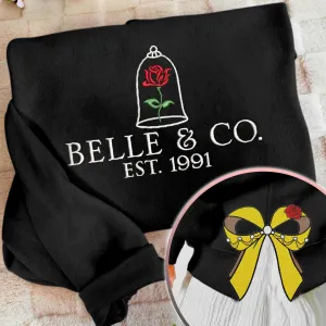 Belle Beauty Princess Coquette Side Bow Sweatshirt, Retro Trendy Coquete Lover Sweater, Bow Applique Pink Girl Gifts