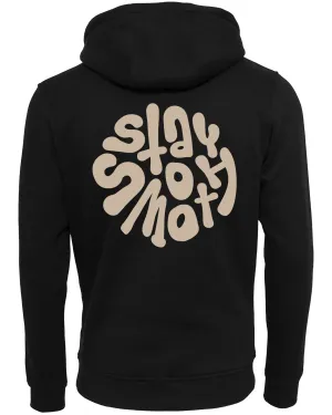 Black Hoodie / Stay Smooth Sand Front Back Men