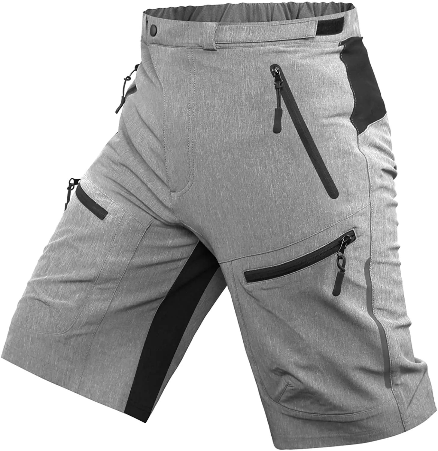 Cycorld Mens Mountain Biking Shorts Bike Shorts Loose Fit Cycling Baggy Lightweight Pants with Zip Pockets