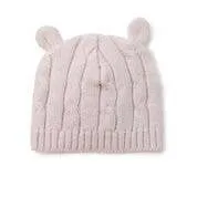 Elegant Baby - Pastel Pink Cable Hat with Ears