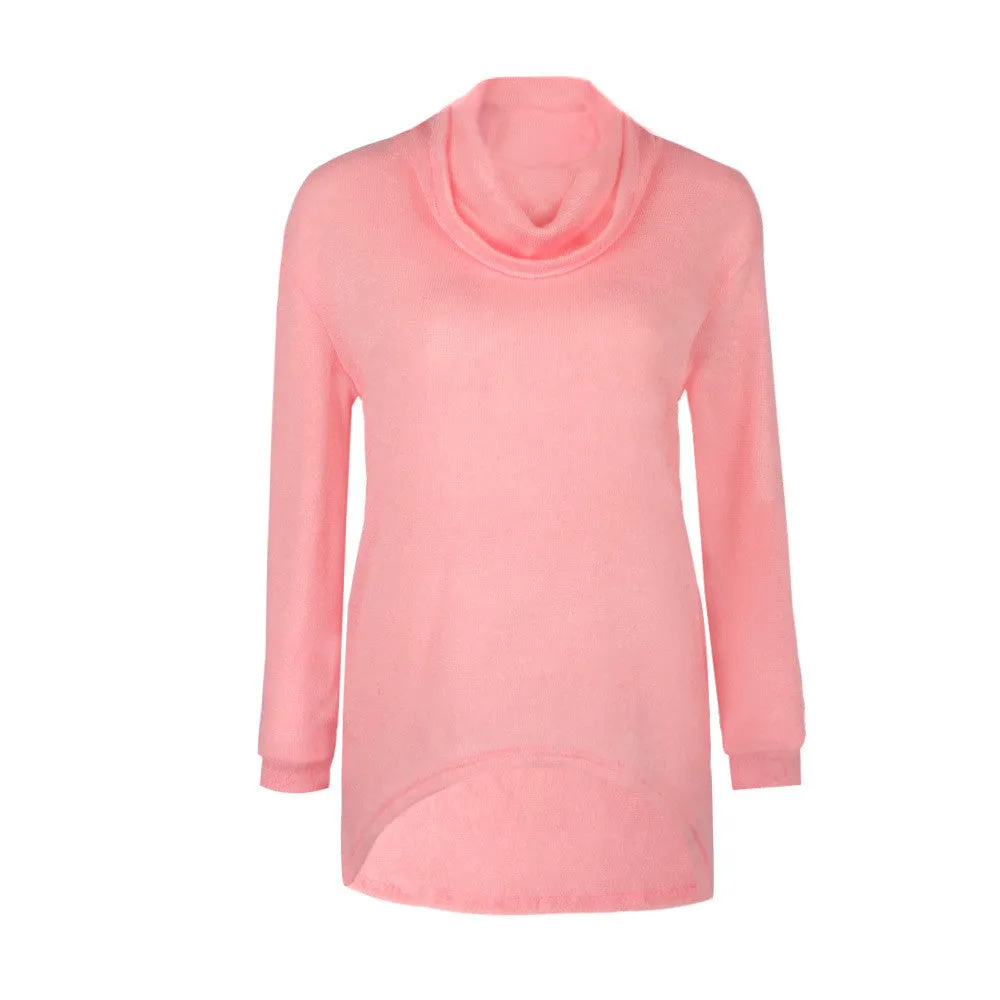 Fashion Irregular Turtleneck Sweater