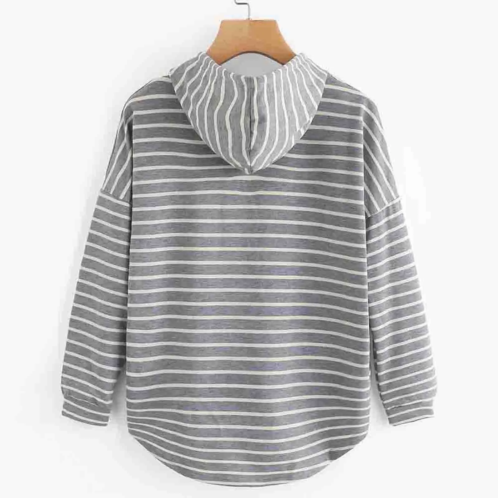 Gestreepte Casual Hoodie