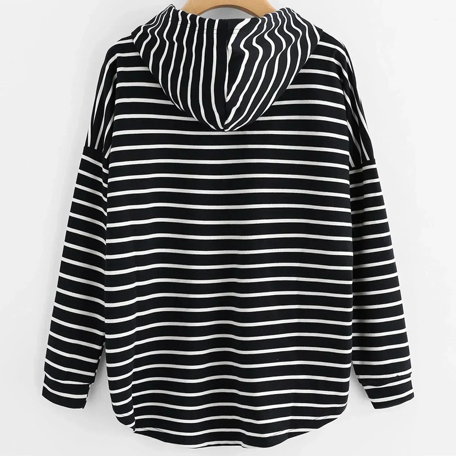 Gestreepte Casual Hoodie