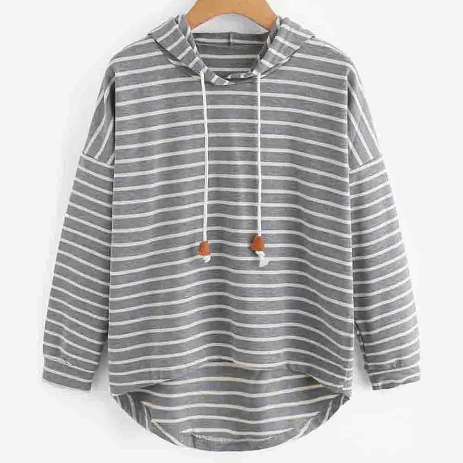 Gestreepte Casual Hoodie
