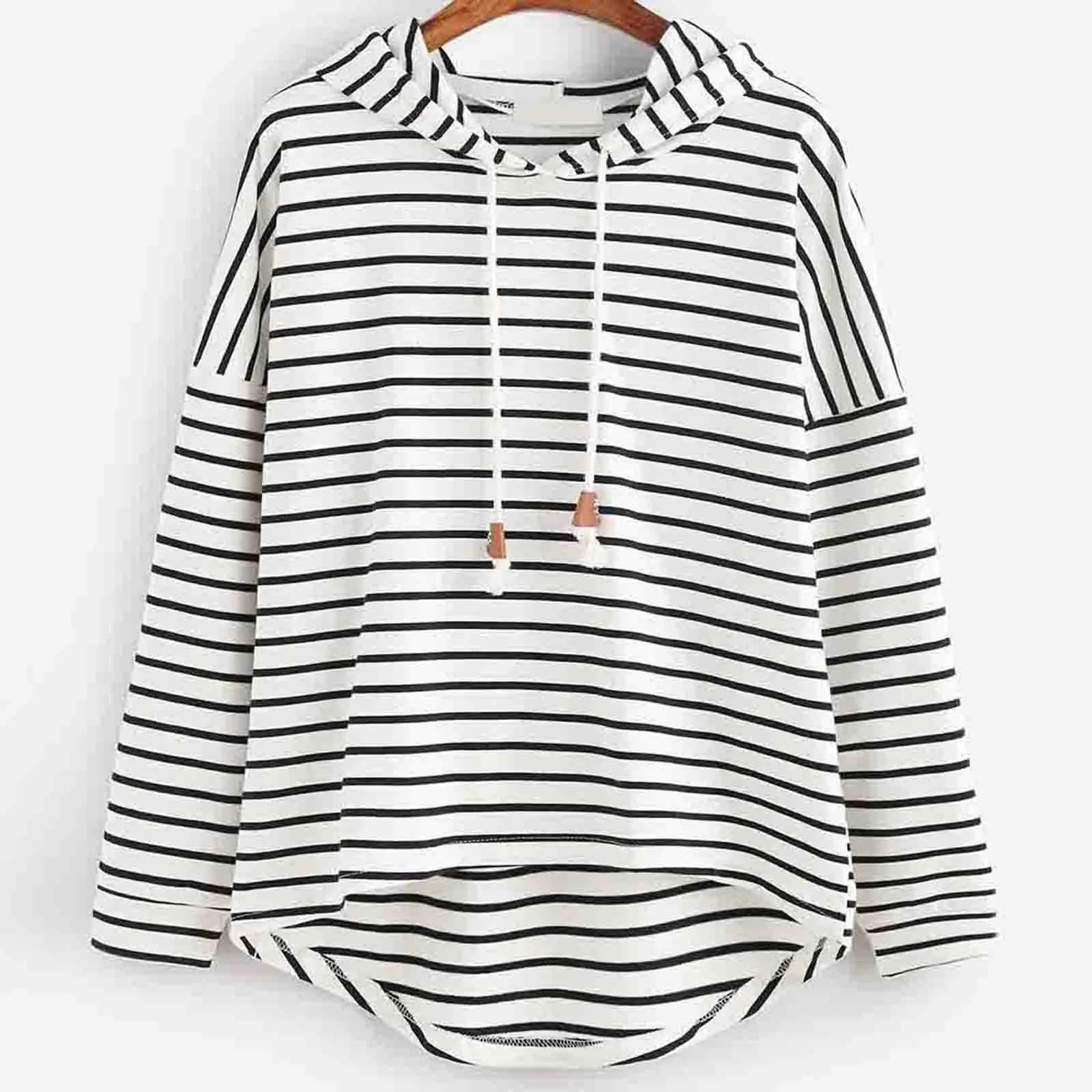 Gestreepte Casual Hoodie