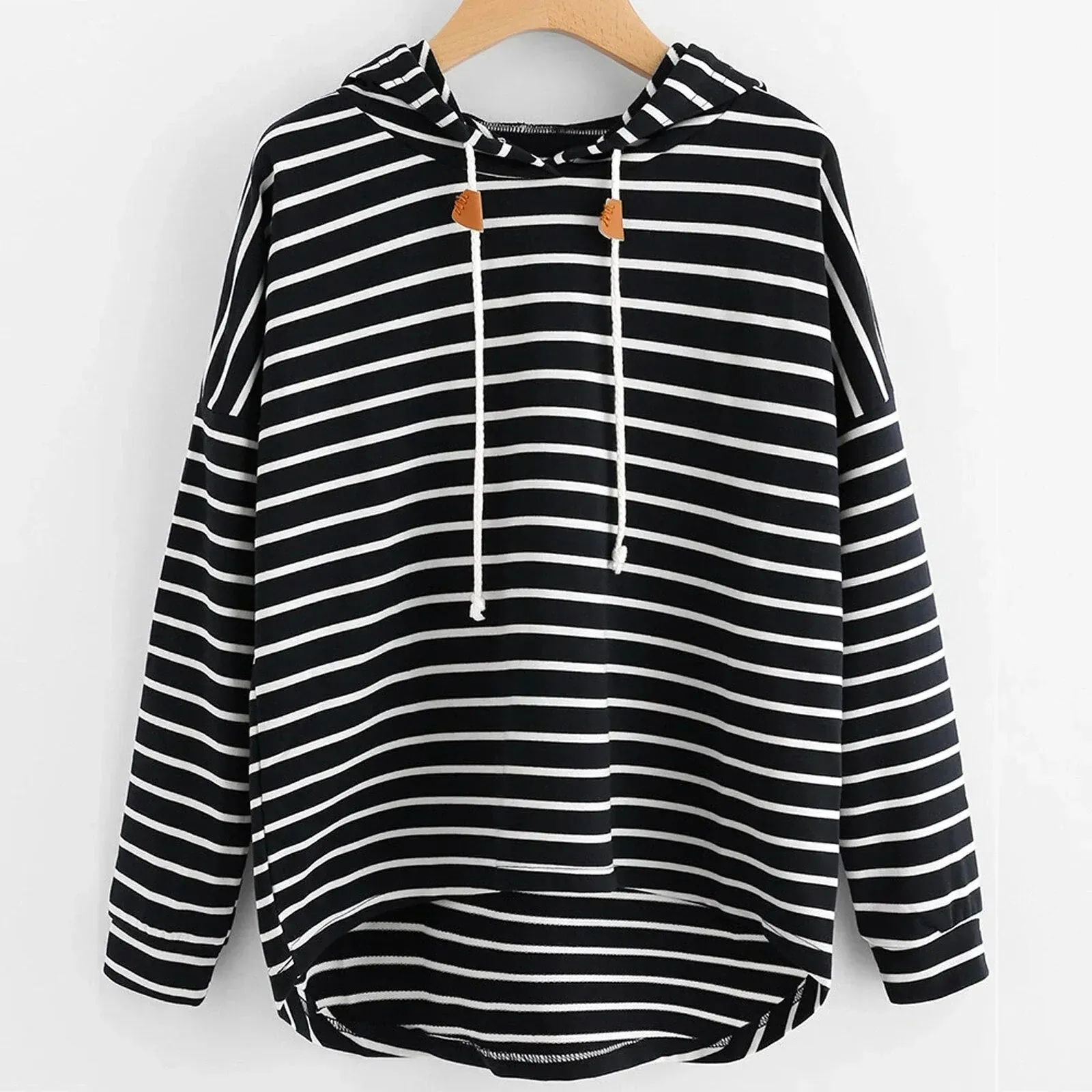 Gestreepte Casual Hoodie