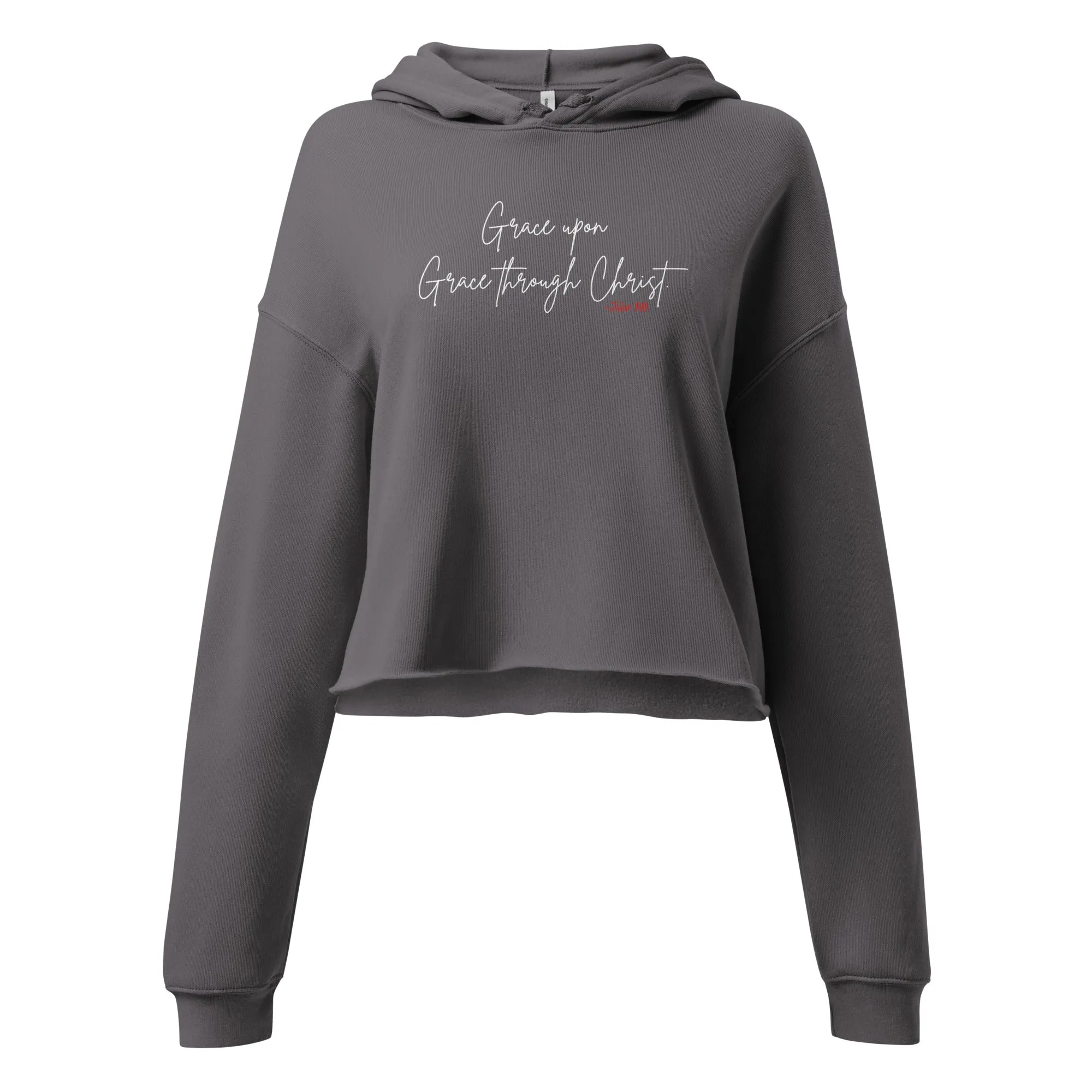 GRACE UPON GRACE: Crop Hoodie