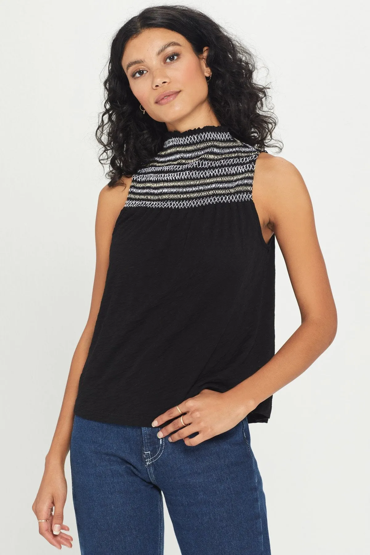Honeycomb Smocked Shell | Goldie