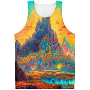 LIQUID MOUNTAIN Unisex Tank Top - ACIDMATH AI