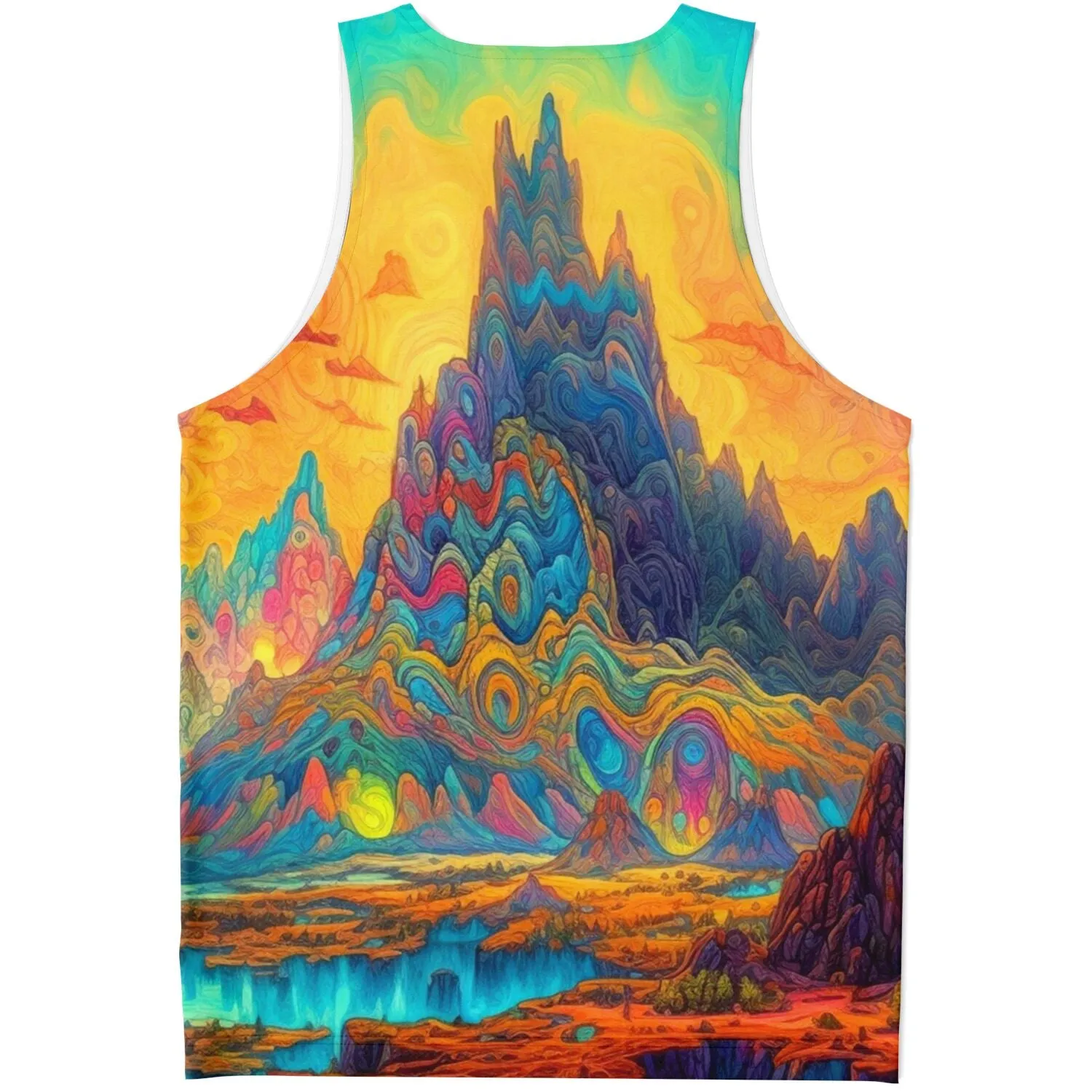 LIQUID MOUNTAIN Unisex Tank Top - ACIDMATH AI