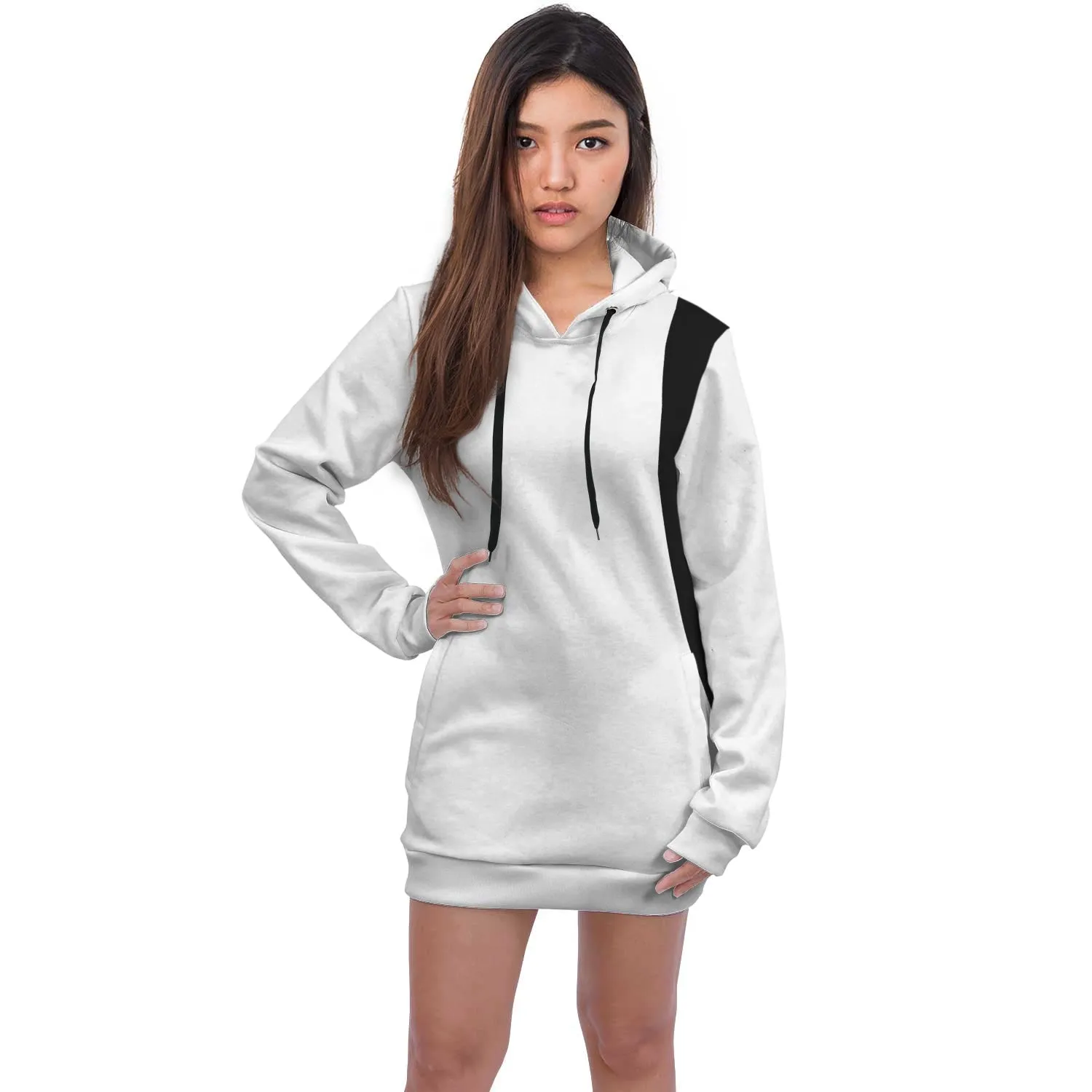 magnet free will white hoodie dress
