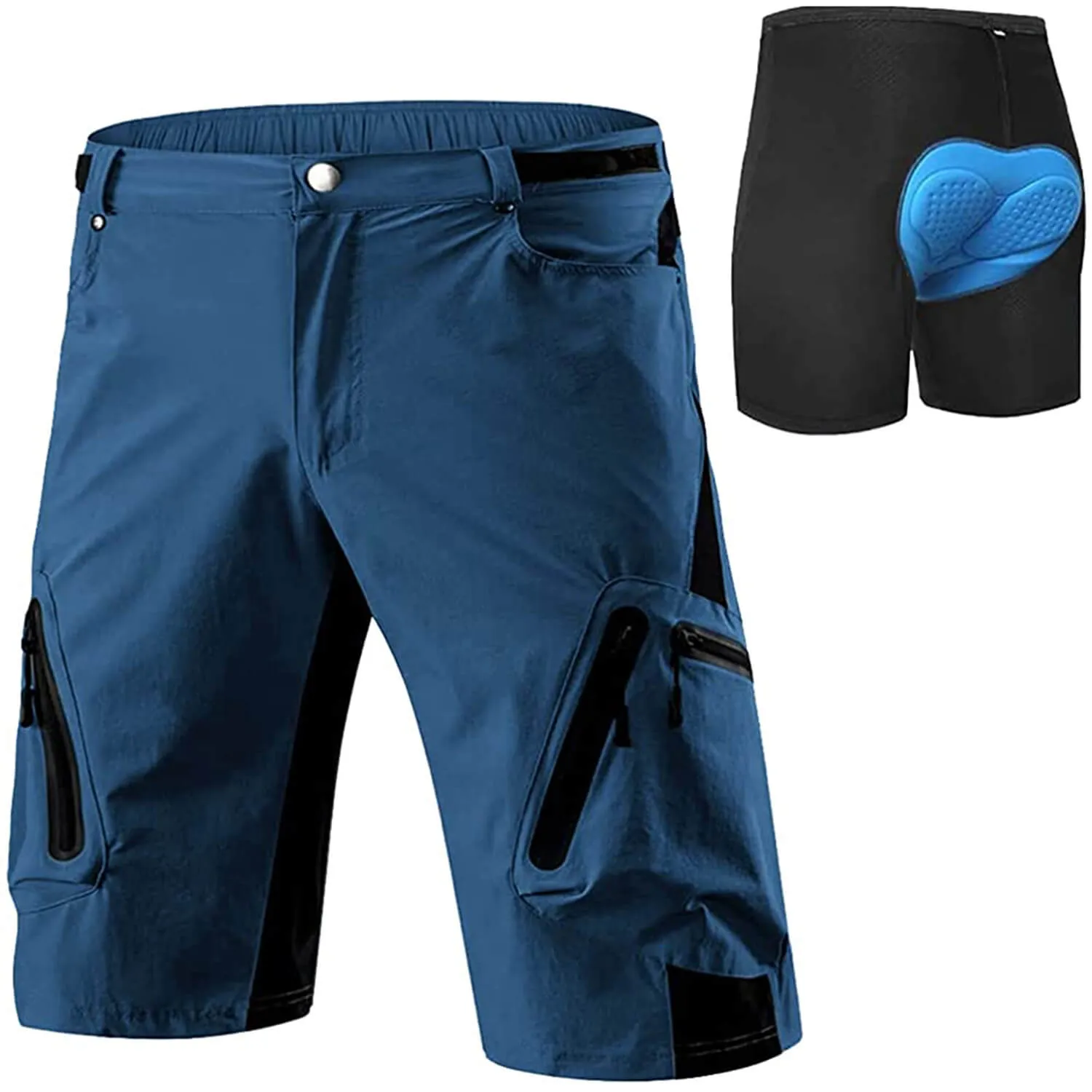 Men's Comfort Mountain Bike Shorts With Liner 01