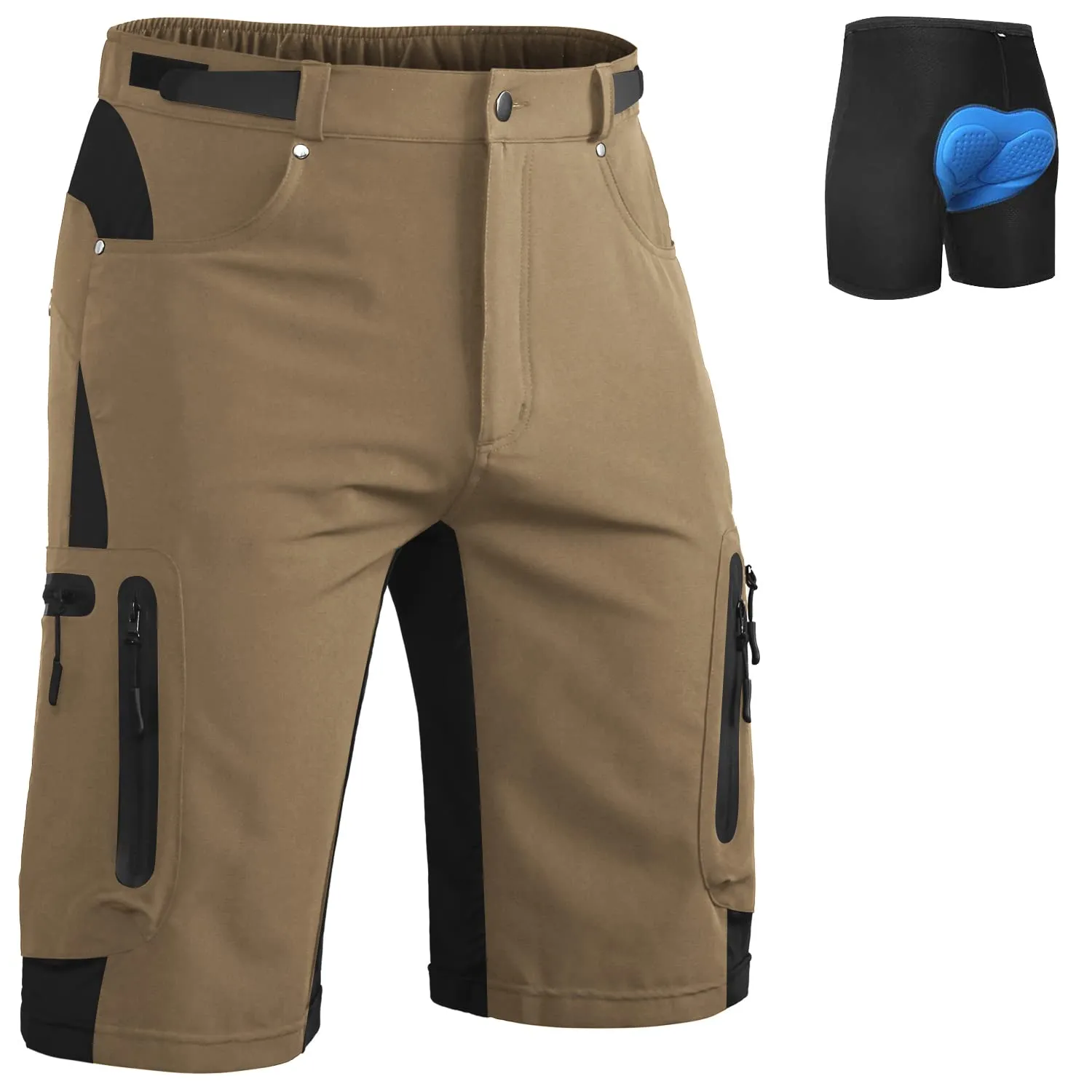 Men's Comfort Mountain Bike Shorts With Liner 01