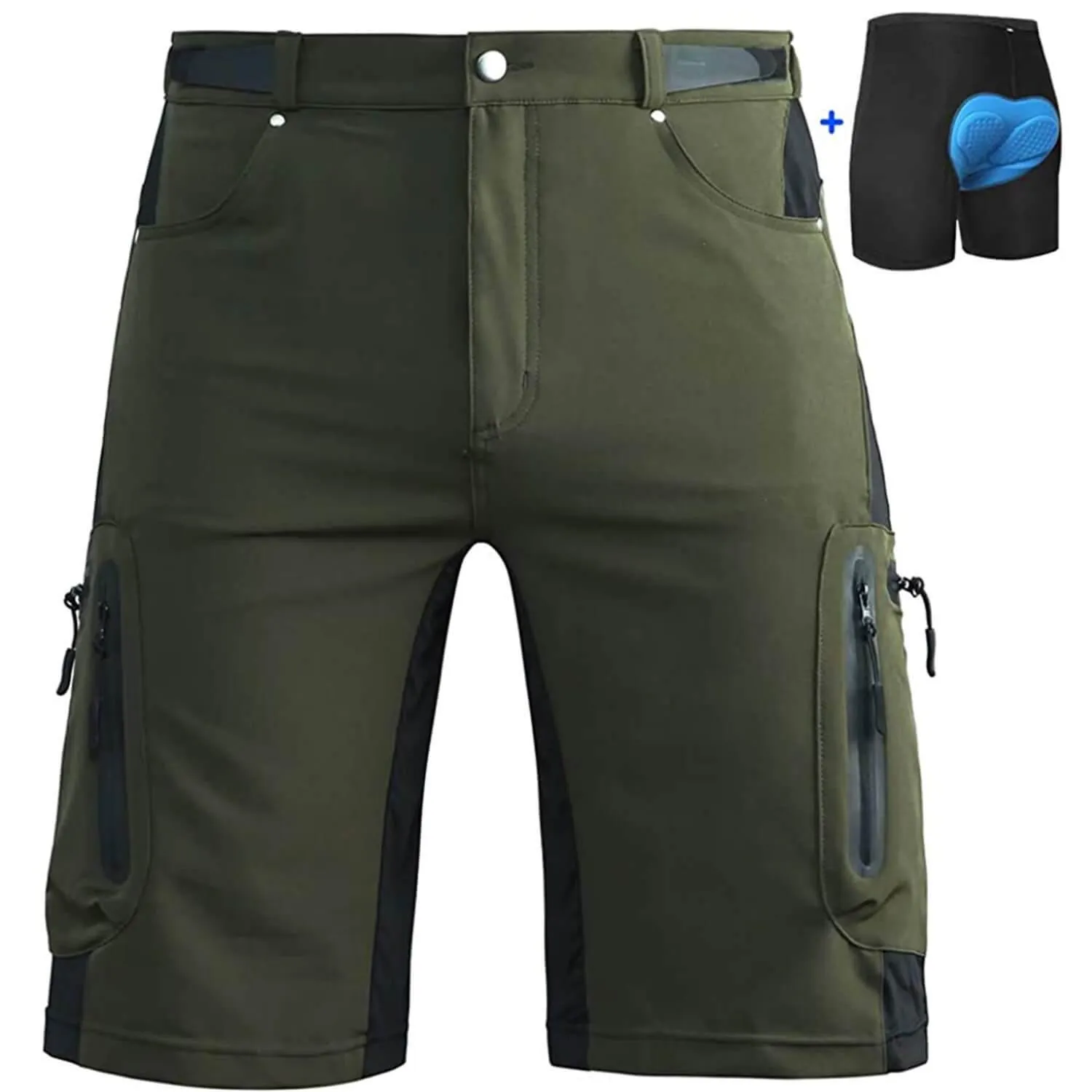 Men's Comfort Mountain Bike Shorts With Liner 01
