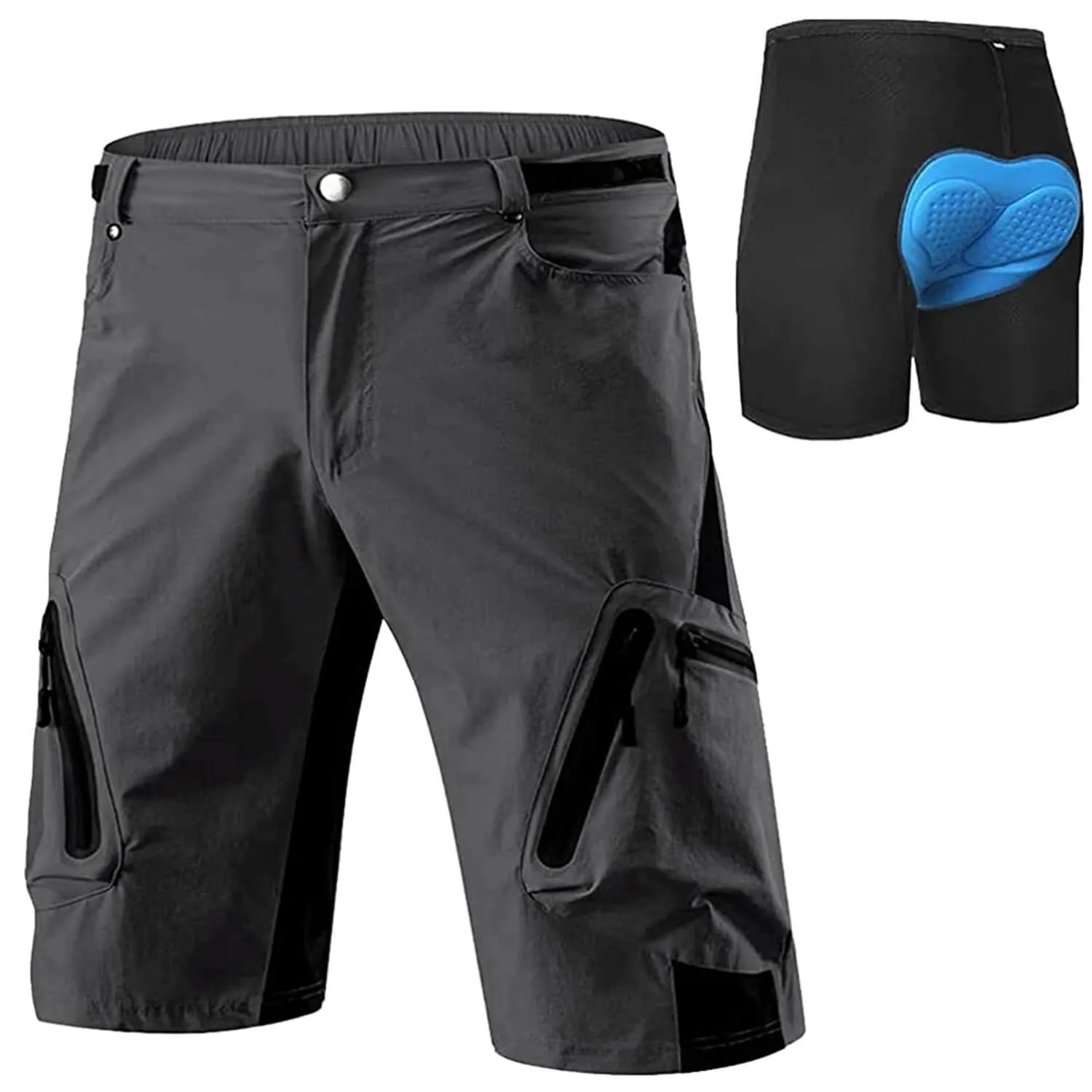 Men's Comfort Mountain Bike Shorts With Liner 01