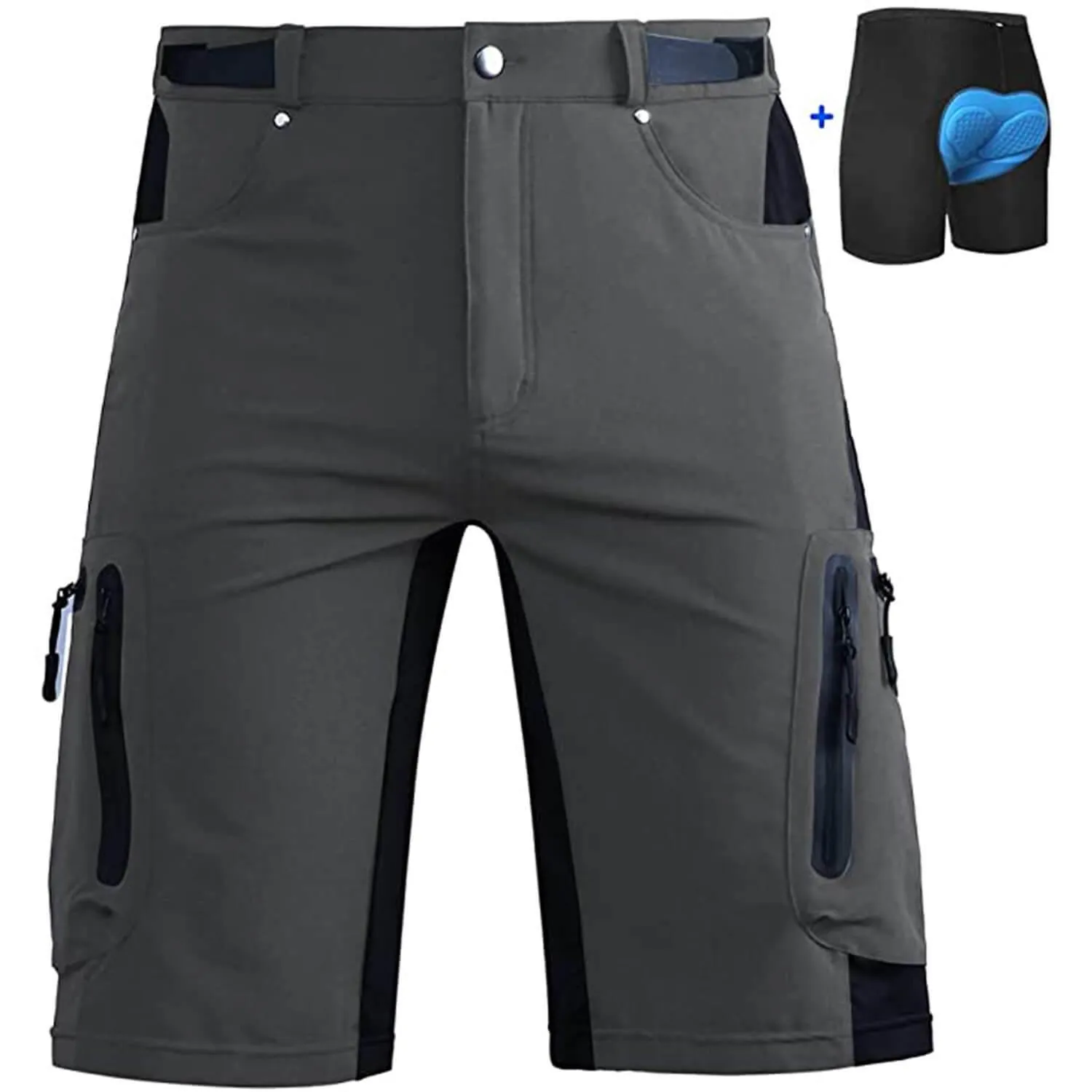 Men's Comfort Mountain Bike Shorts With Liner 01