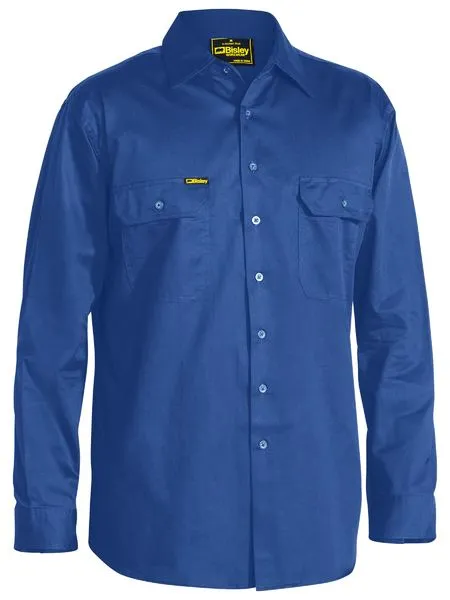 Mens Cool Lightweight Drill Shirt- Long Sleeve