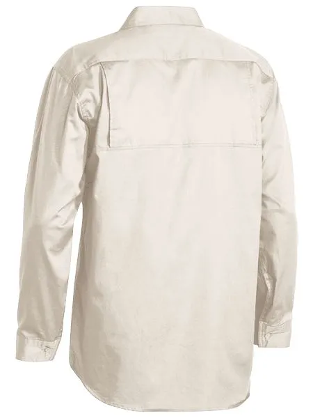 Mens Cool Lightweight Drill Shirt- Long Sleeve