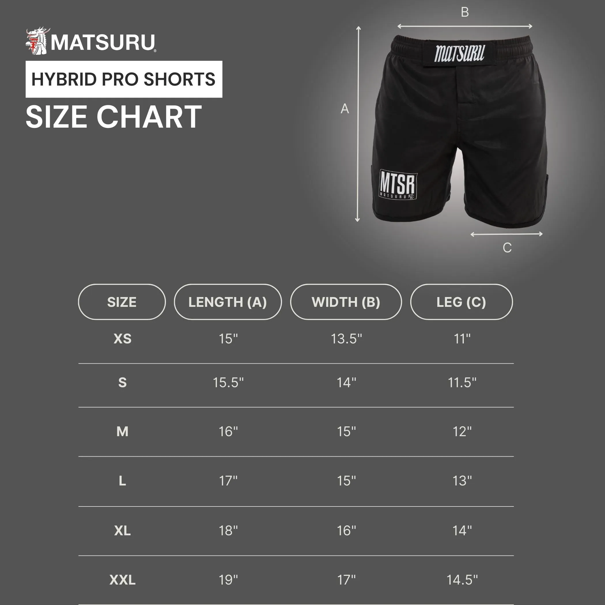 "Hybrid" Grappling Pro Shorts