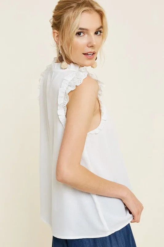 Riley flutter sleeve top
