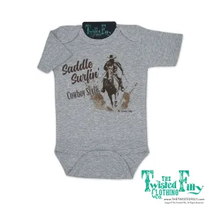 Saddle Surfin' Cowboy Style - S/S Boys Infant One Piece - Assorted Colors