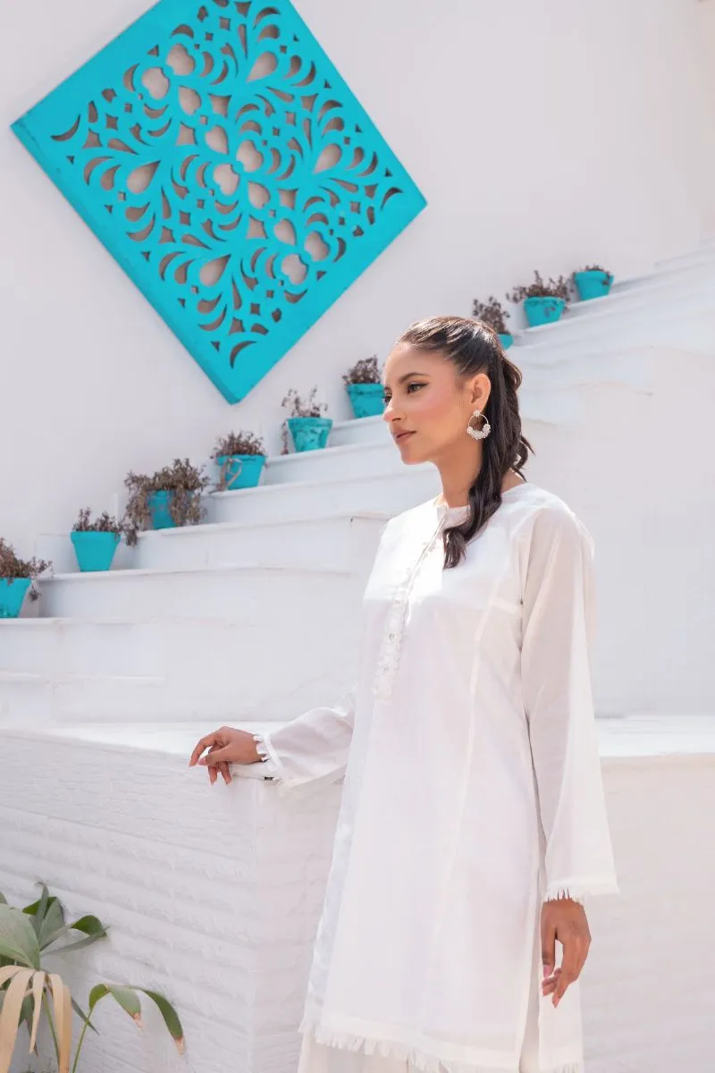 Sadia Aamir - Lily - White - Pure Lawn - 1 Piece