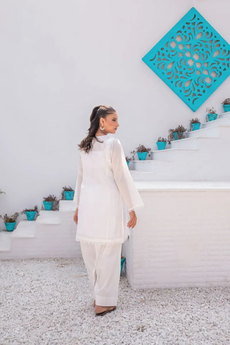 Sadia Aamir - Lily - White - Pure Lawn - 1 Piece