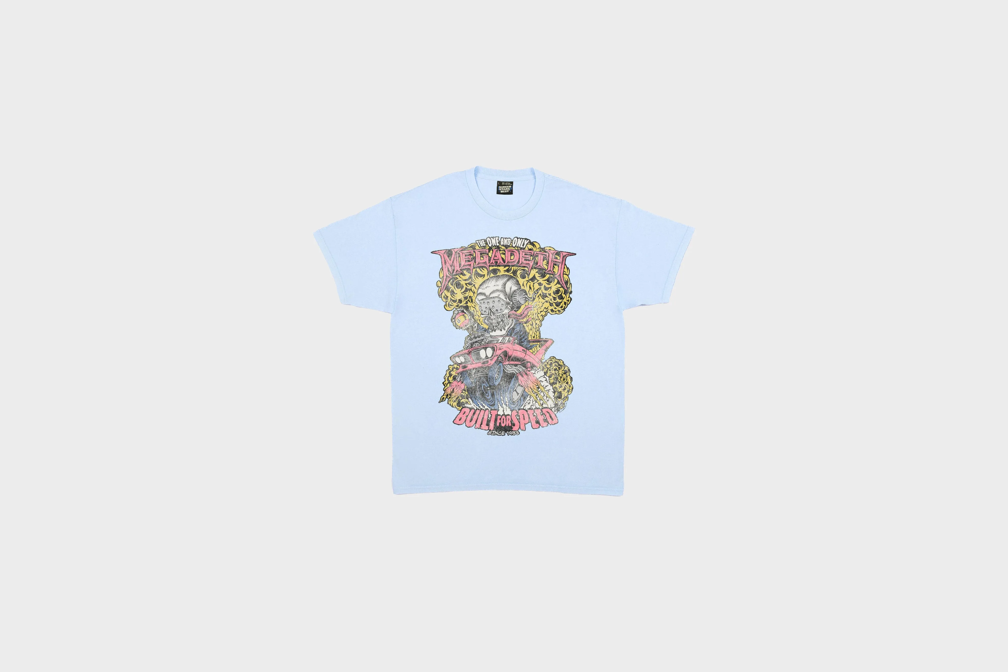 Screen Stars Best Megadeth Built For Speed SS Tee (Airy Blue)