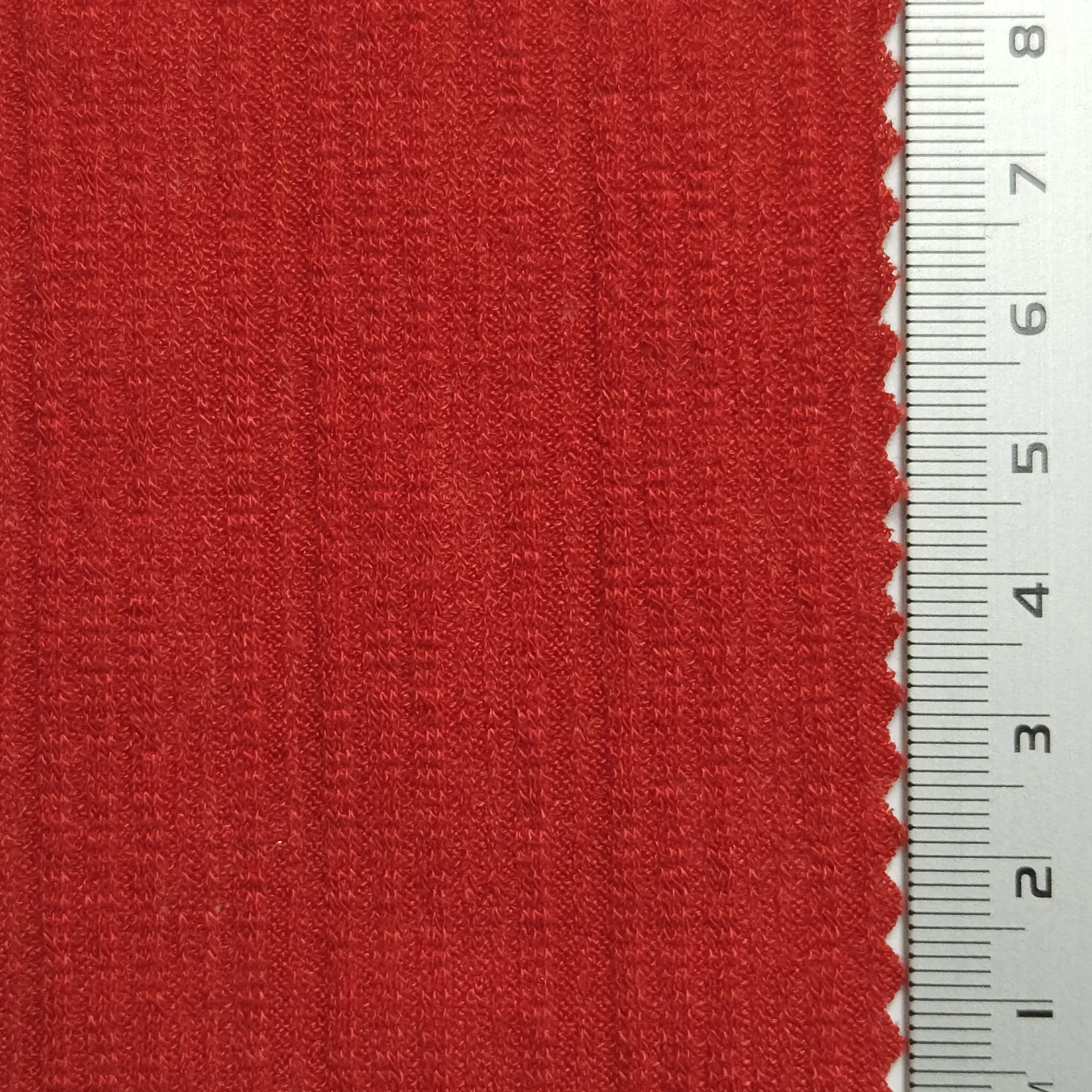 Solid Rib Polyester Spandex Knit Fabric - FAB1545
