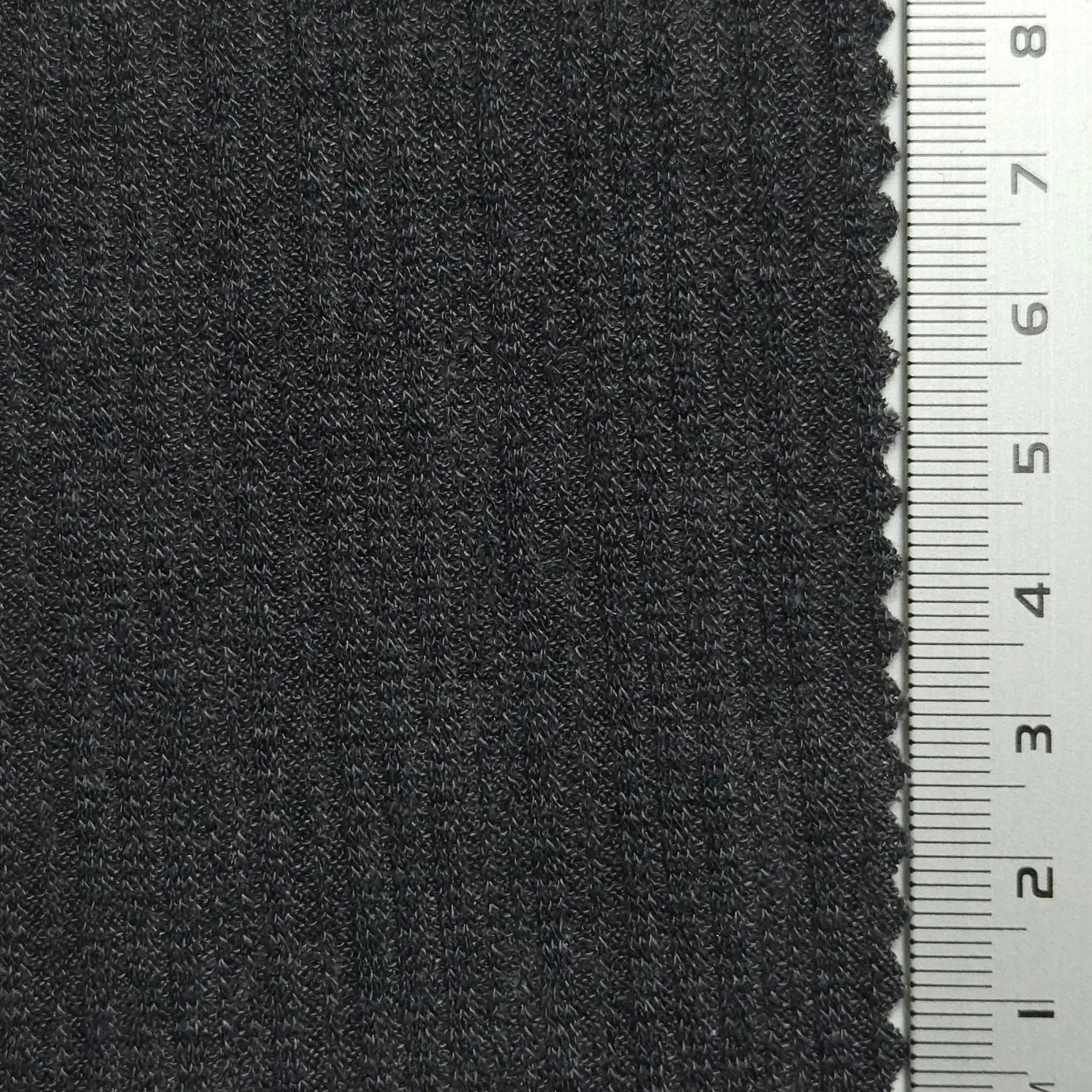 Solid Rib Polyester Spandex Knit Fabric - FAB1545