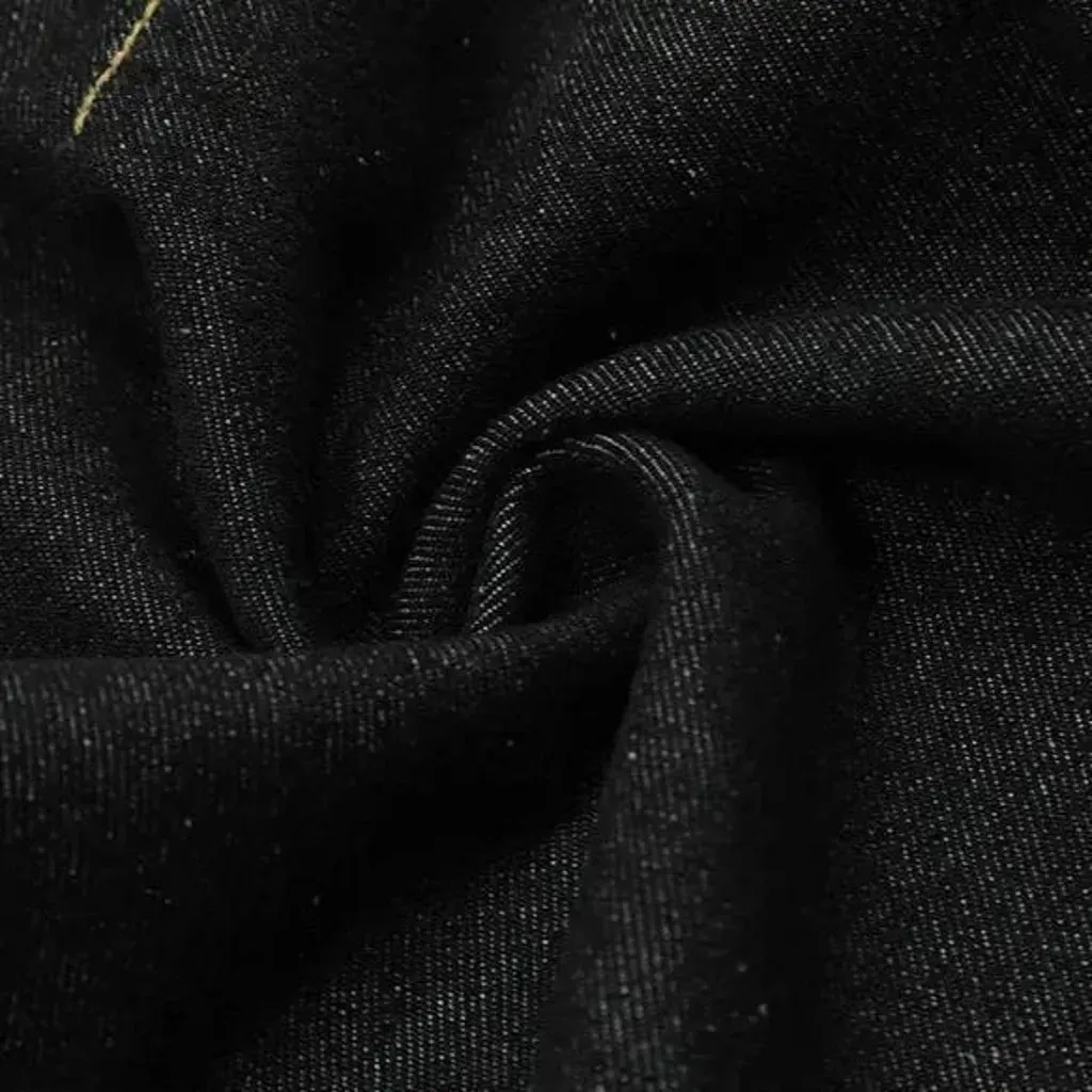 Stylish baggy fit monochrome men's jeans