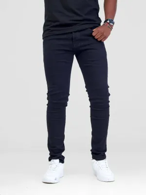Stylish Sisters Men's Plain Jeans - Black