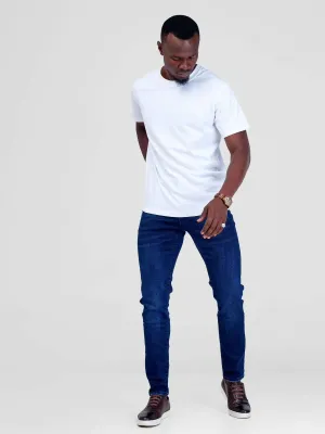 Stylish Sisters Plain Men's Jeans - Blue