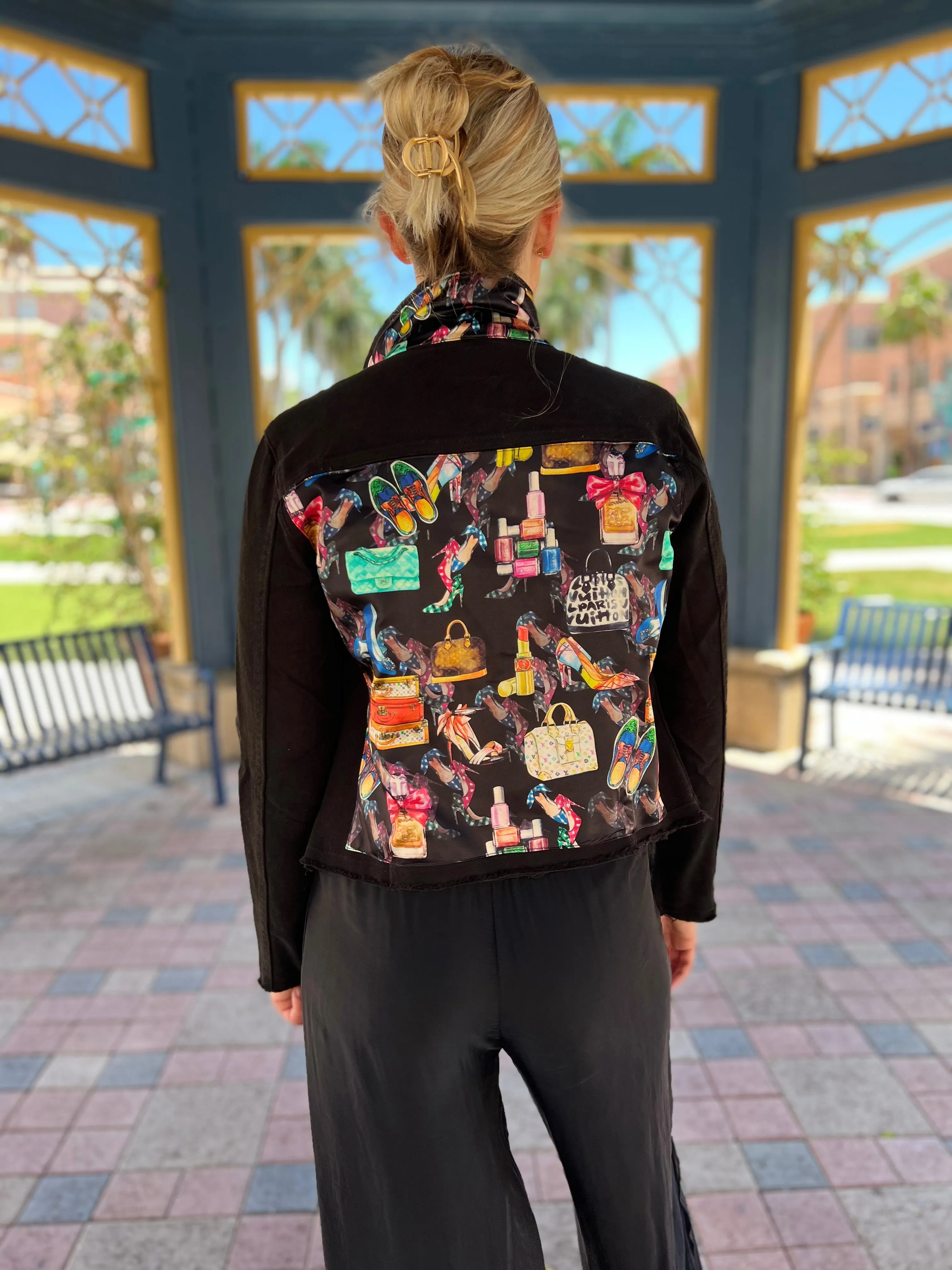 The Black Denim Jacket / Black Eclectic Designer