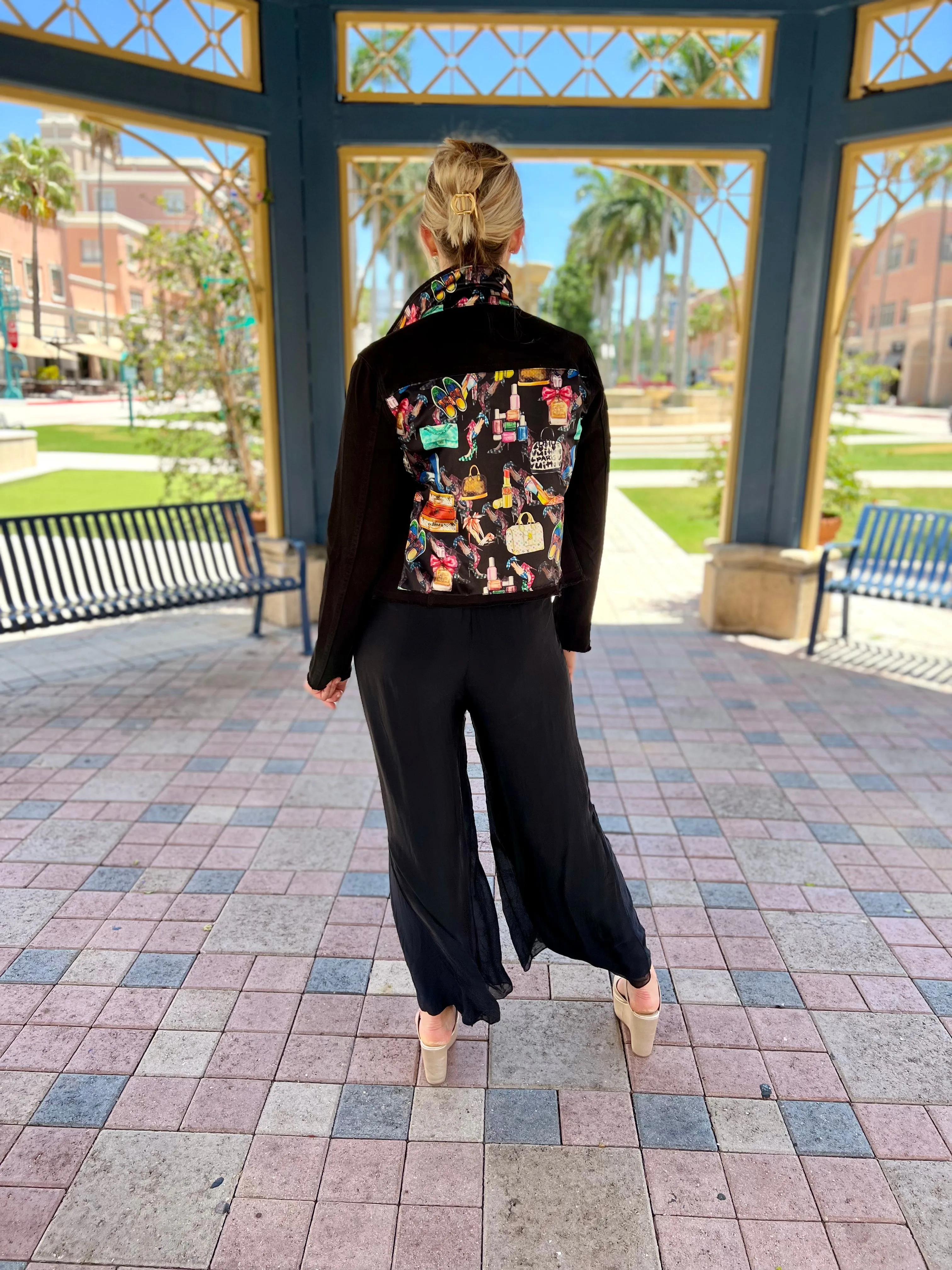 The Black Denim Jacket / Black Eclectic Designer