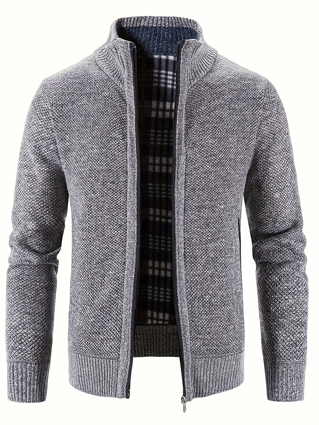 Warm Jacket, Men's Casual Comfortable Zip Up Jackets