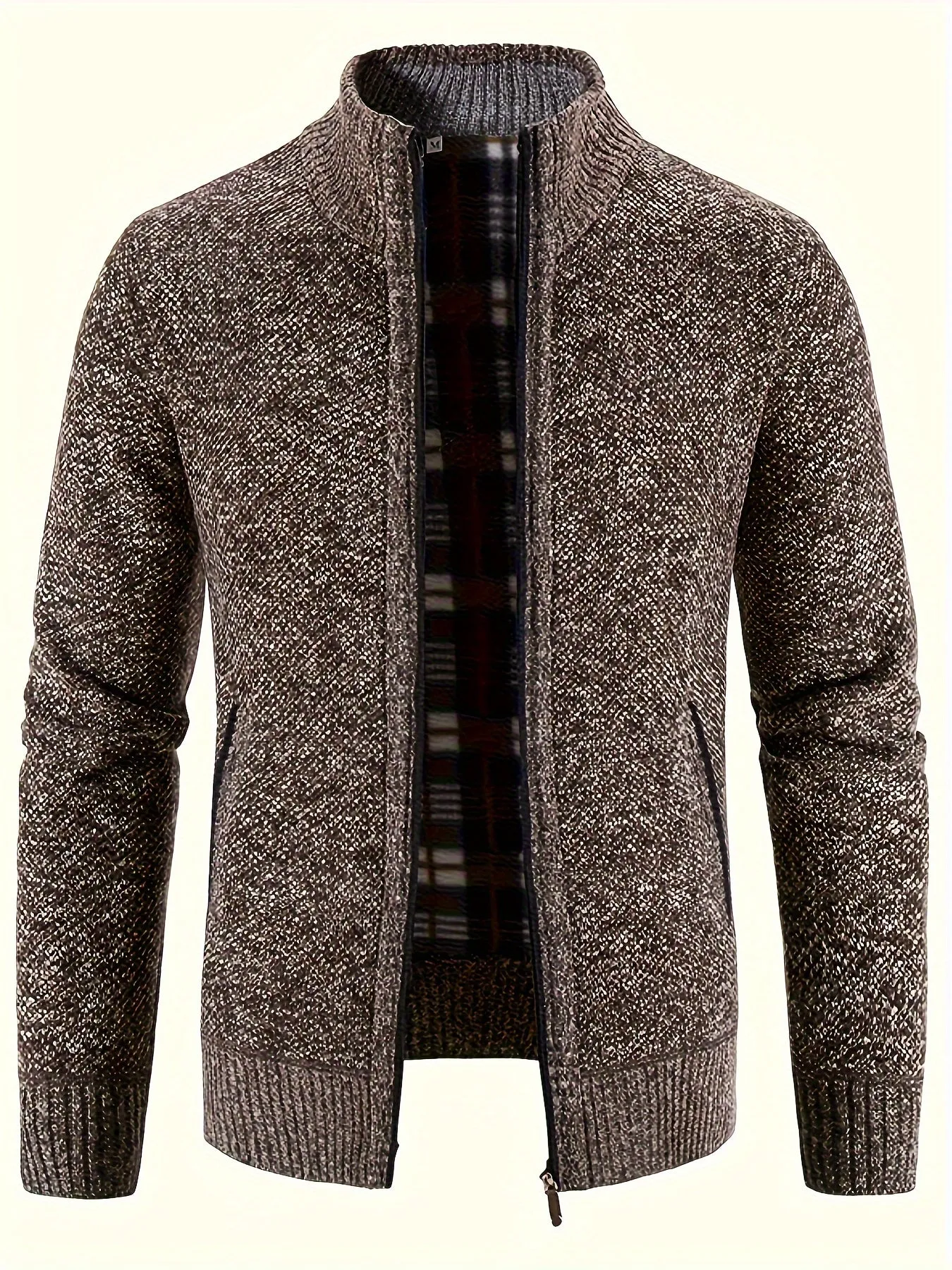 Warm Jacket, Men's Casual Comfortable Zip Up Jackets