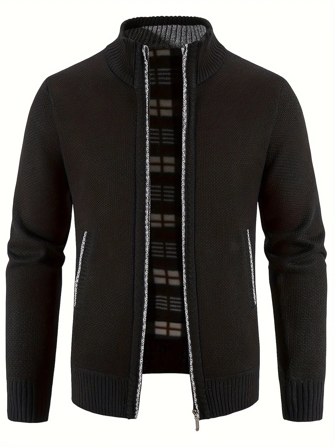 Warm Jacket, Men's Casual Comfortable Zip Up Jackets