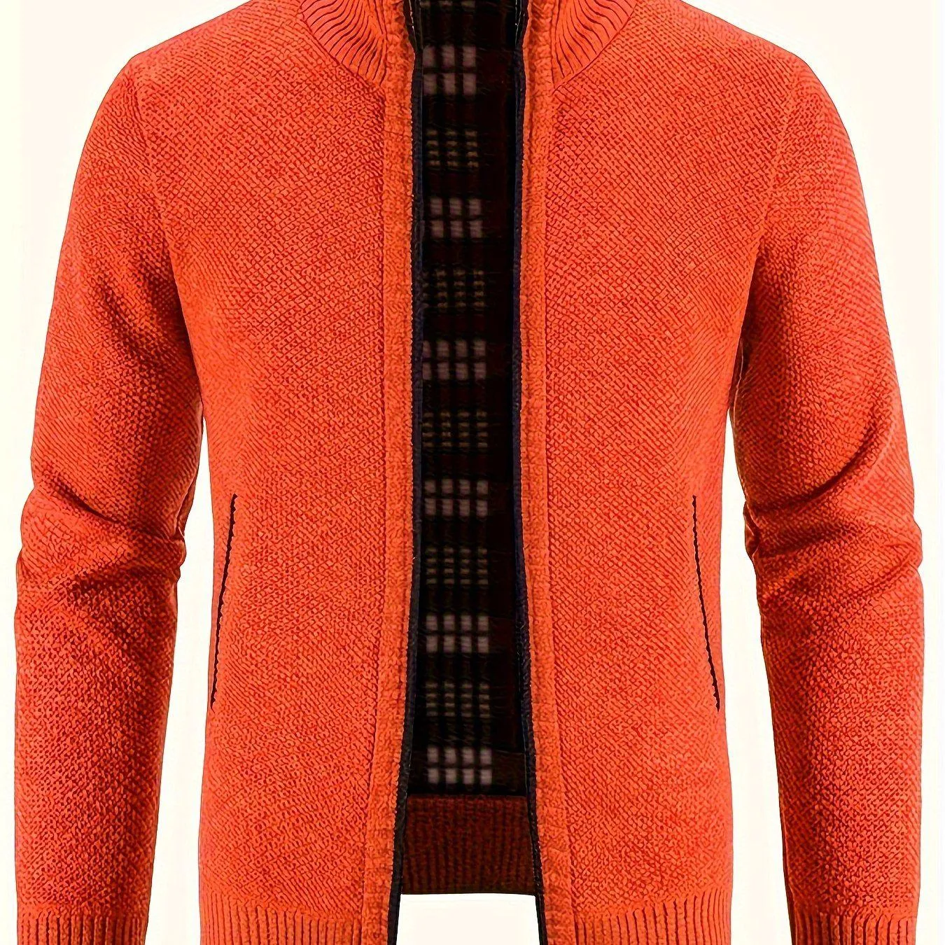Warm Jacket, Men's Casual Comfortable Zip Up Jackets