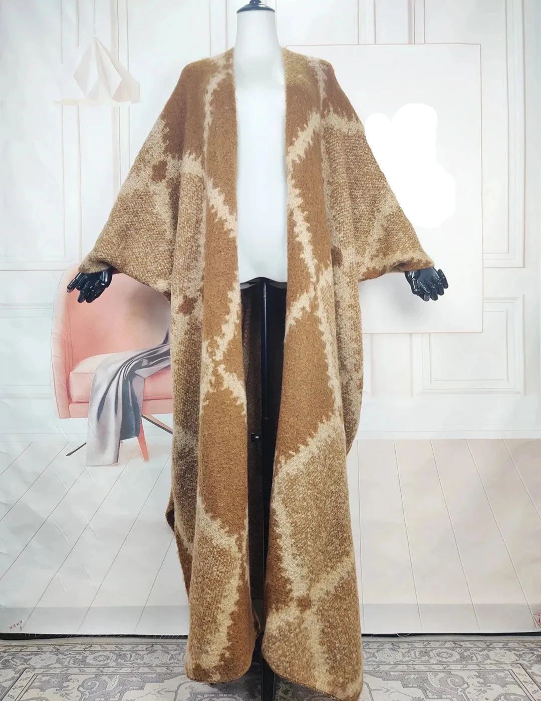 Warm Open Front Long Cardigans