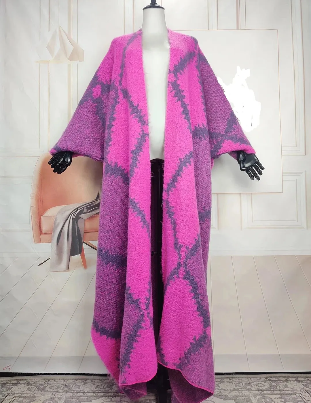 Warm Open Front Long Cardigans