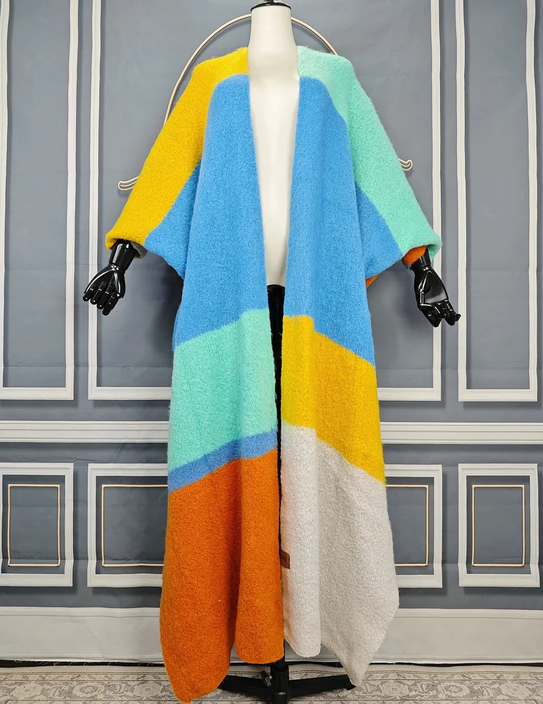 Warm Open Front Long Cardigans