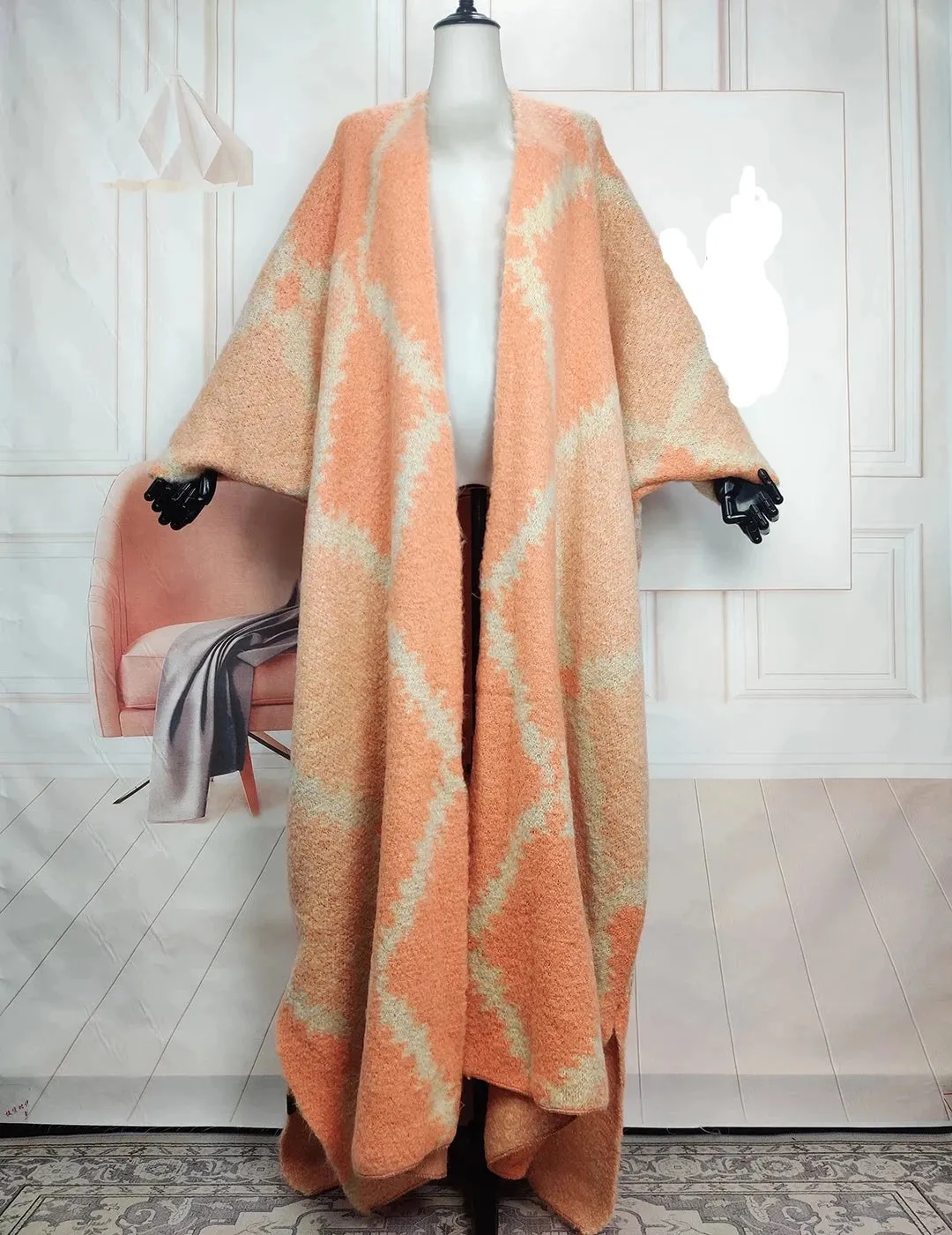 Warm Open Front Long Cardigans